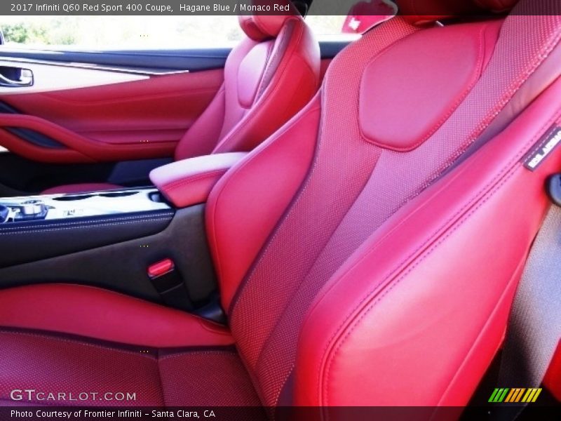 Front Seat of 2017 Q60 Red Sport 400 Coupe