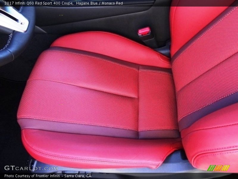 Front Seat of 2017 Q60 Red Sport 400 Coupe