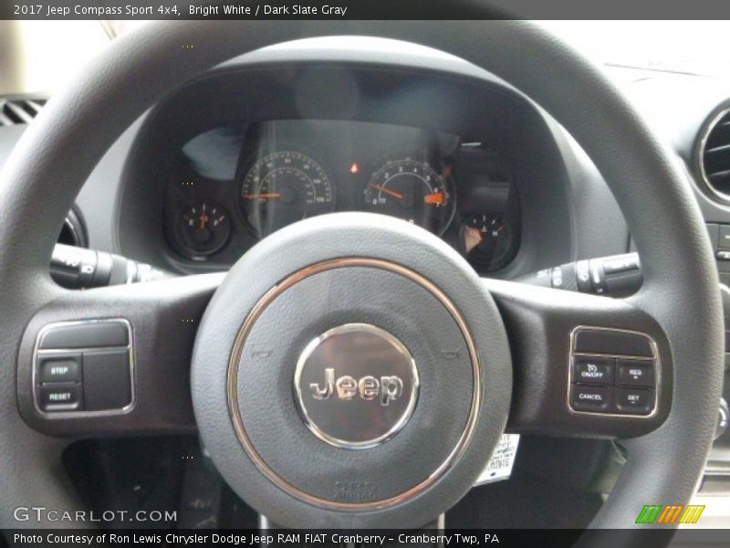 Bright White / Dark Slate Gray 2017 Jeep Compass Sport 4x4