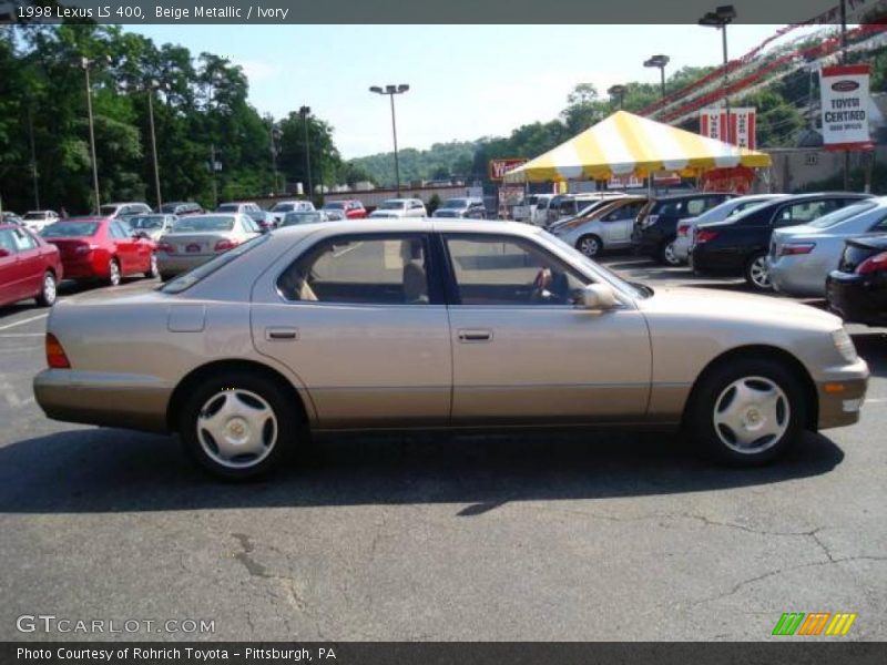Beige Metallic / Ivory 1998 Lexus LS 400