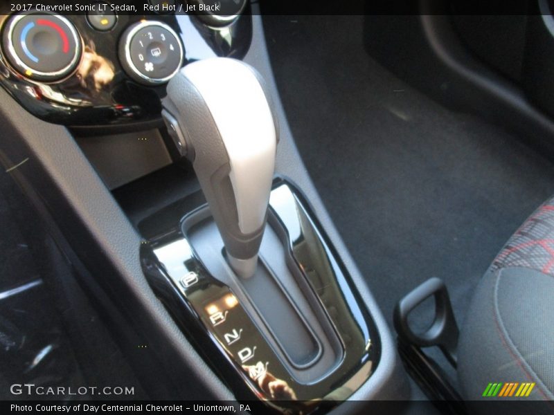 Red Hot / Jet Black 2017 Chevrolet Sonic LT Sedan