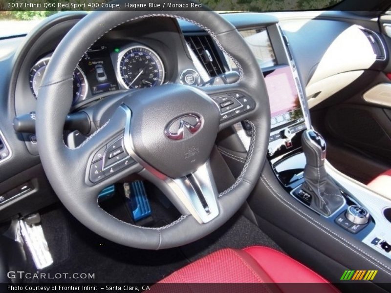 Dashboard of 2017 Q60 Red Sport 400 Coupe