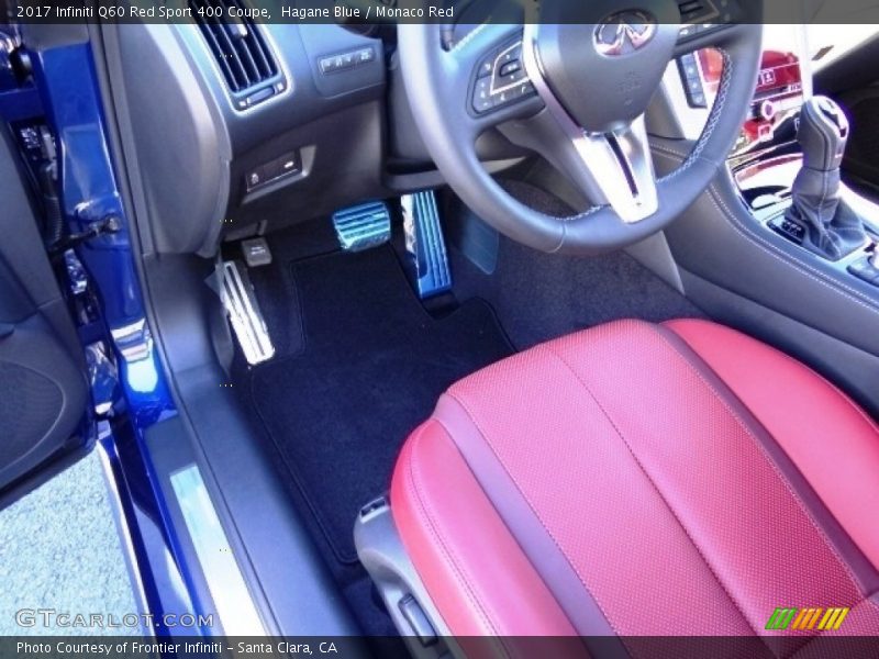 Hagane Blue / Monaco Red 2017 Infiniti Q60 Red Sport 400 Coupe