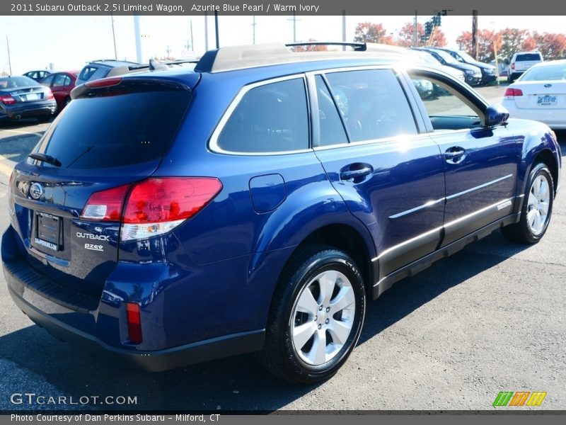 Azurite Blue Pearl / Warm Ivory 2011 Subaru Outback 2.5i Limited Wagon