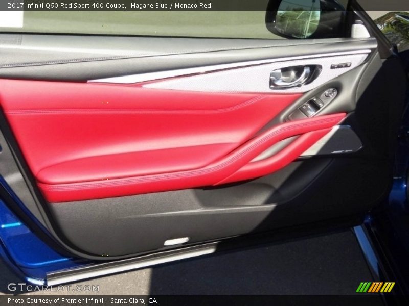 Hagane Blue / Monaco Red 2017 Infiniti Q60 Red Sport 400 Coupe