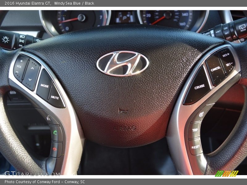 Windy Sea Blue / Black 2016 Hyundai Elantra GT