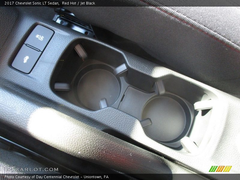 Red Hot / Jet Black 2017 Chevrolet Sonic LT Sedan
