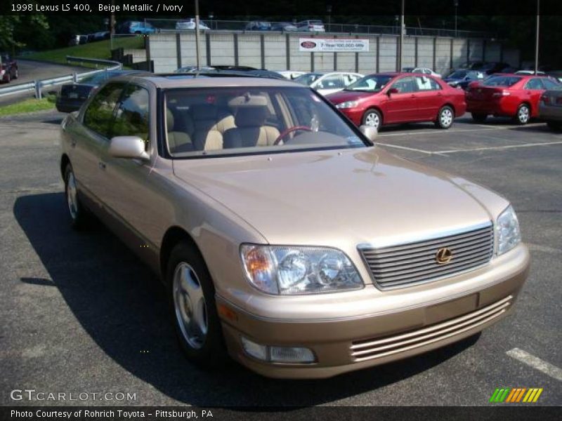 Beige Metallic / Ivory 1998 Lexus LS 400