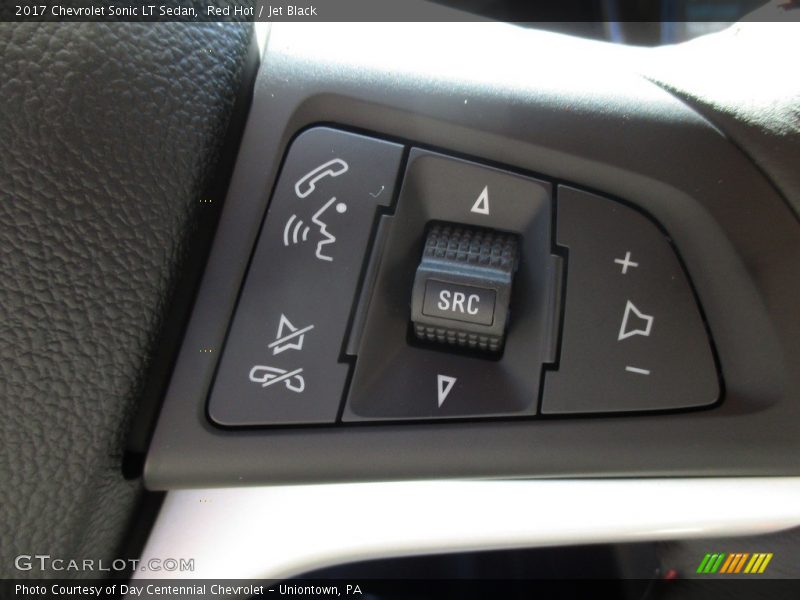 Red Hot / Jet Black 2017 Chevrolet Sonic LT Sedan