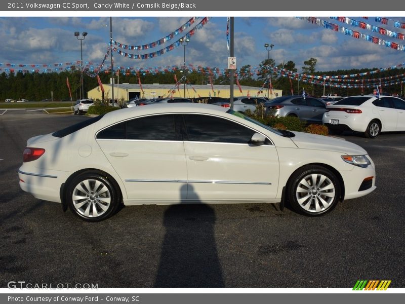 Candy White / Cornsilk Beige/Black 2011 Volkswagen CC Sport