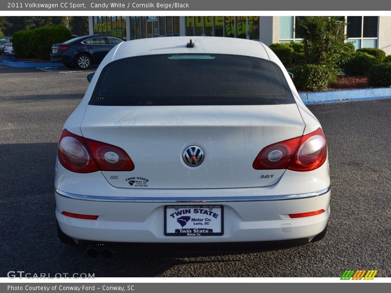 Candy White / Cornsilk Beige/Black 2011 Volkswagen CC Sport