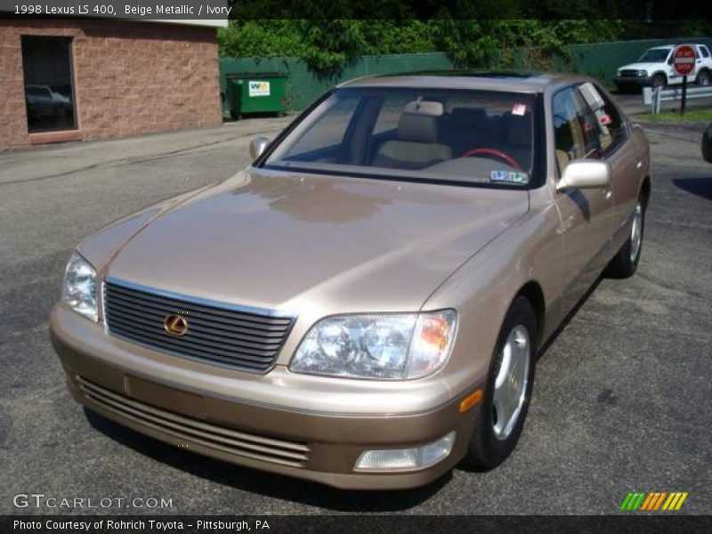 Beige Metallic / Ivory 1998 Lexus LS 400