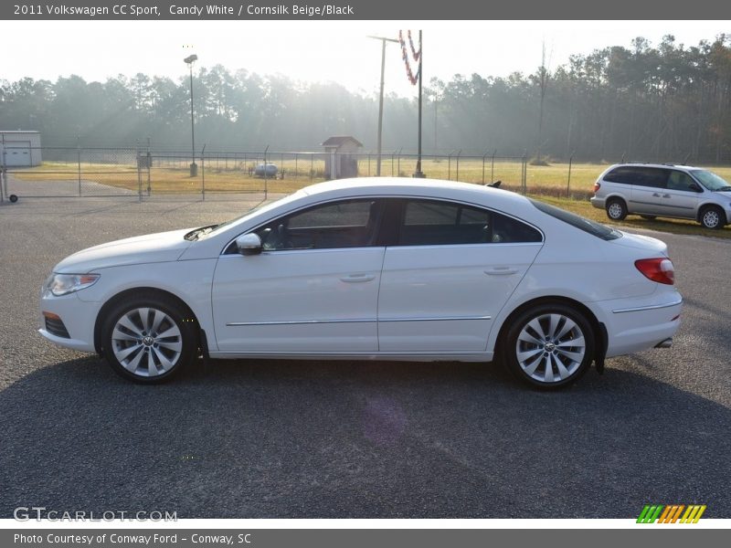 Candy White / Cornsilk Beige/Black 2011 Volkswagen CC Sport