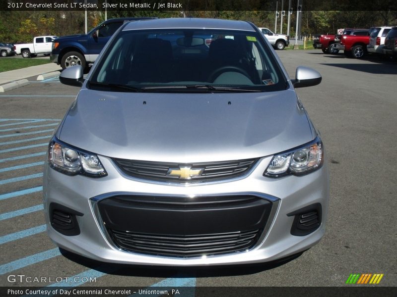 Silver Ice Metallic / Jet Black 2017 Chevrolet Sonic LT Sedan