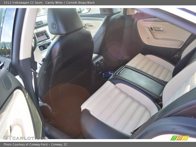 Candy White / Cornsilk Beige/Black 2011 Volkswagen CC Sport