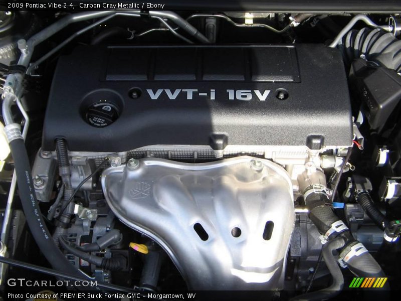 Carbon Gray Metallic / Ebony 2009 Pontiac Vibe 2.4