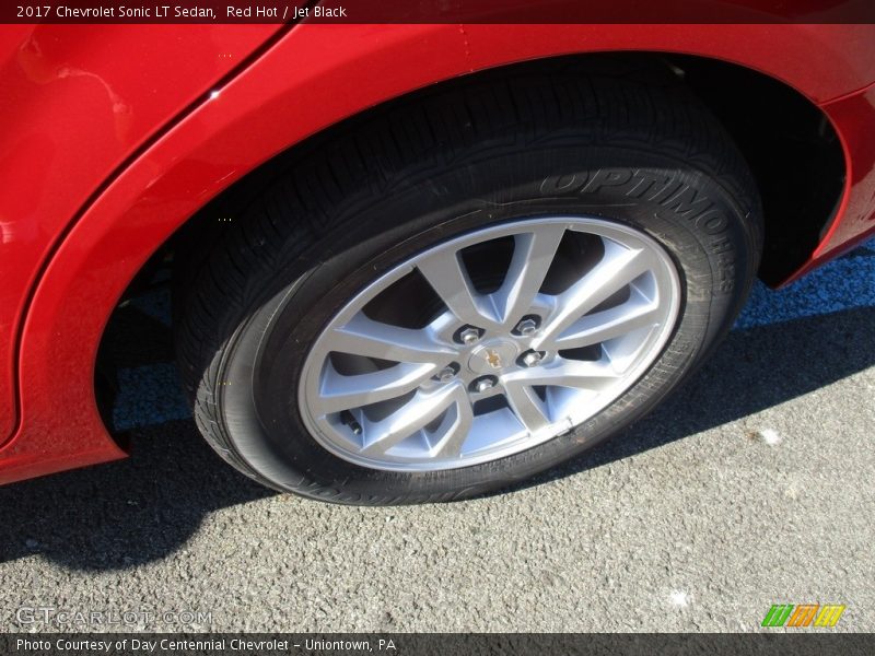 Red Hot / Jet Black 2017 Chevrolet Sonic LT Sedan
