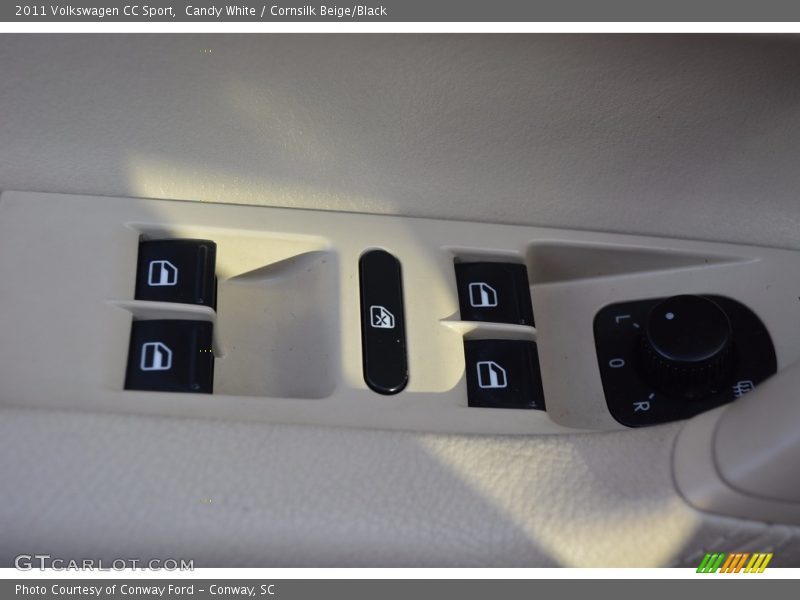 Candy White / Cornsilk Beige/Black 2011 Volkswagen CC Sport