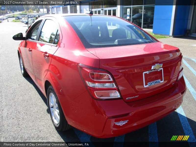 Red Hot / Jet Black 2017 Chevrolet Sonic LT Sedan