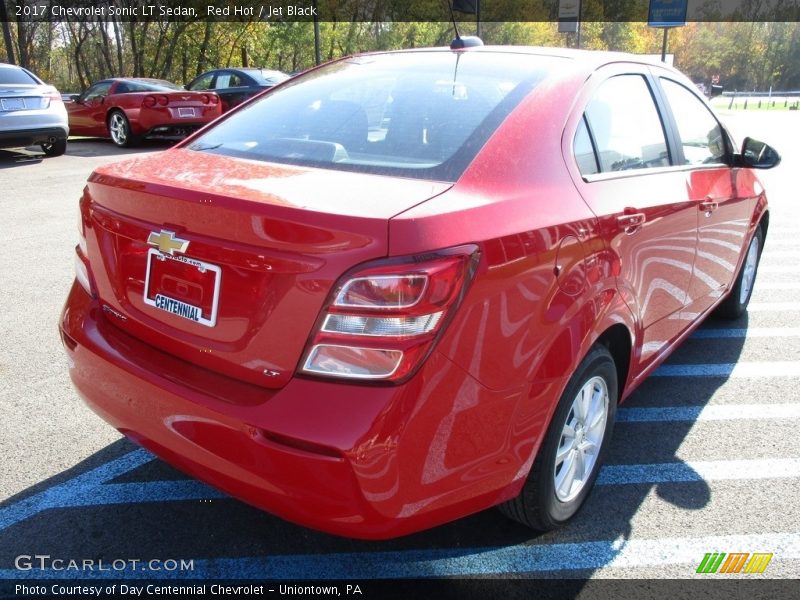 Red Hot / Jet Black 2017 Chevrolet Sonic LT Sedan