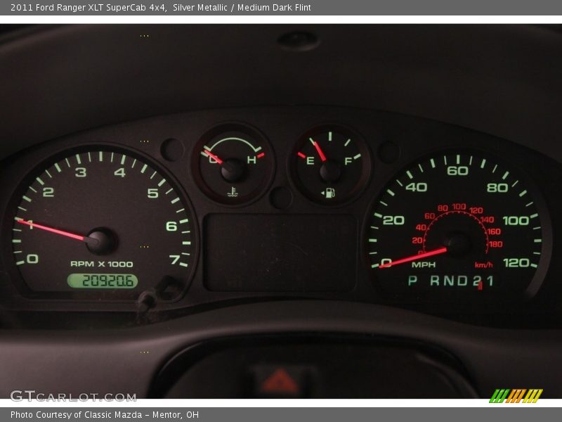 Silver Metallic / Medium Dark Flint 2011 Ford Ranger XLT SuperCab 4x4