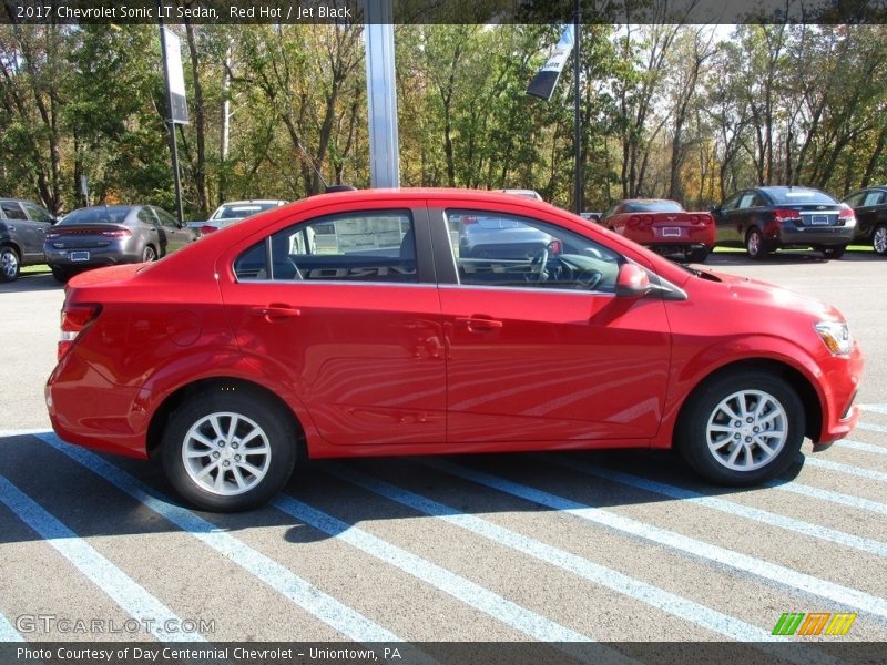 Red Hot / Jet Black 2017 Chevrolet Sonic LT Sedan