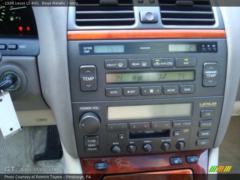 Beige Metallic / Ivory 1998 Lexus LS 400