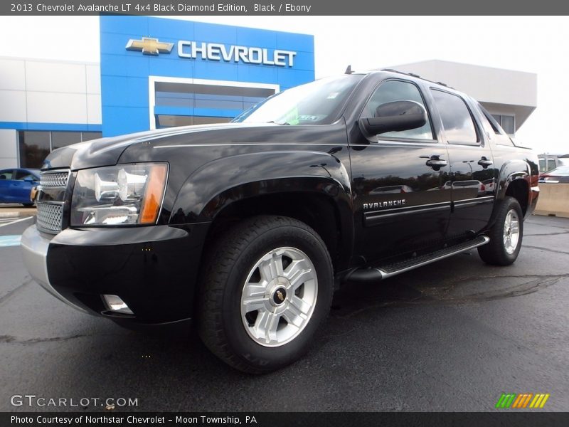Black / Ebony 2013 Chevrolet Avalanche LT 4x4 Black Diamond Edition