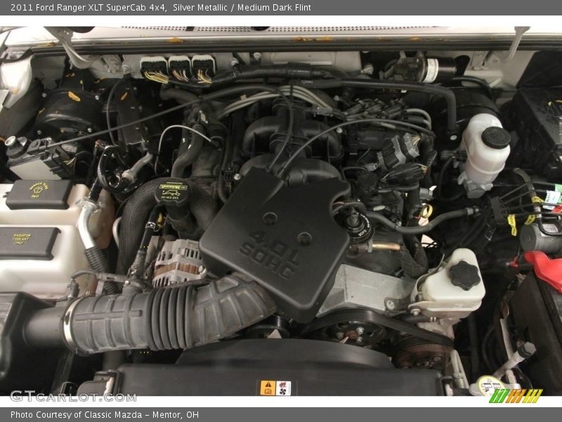 Silver Metallic / Medium Dark Flint 2011 Ford Ranger XLT SuperCab 4x4