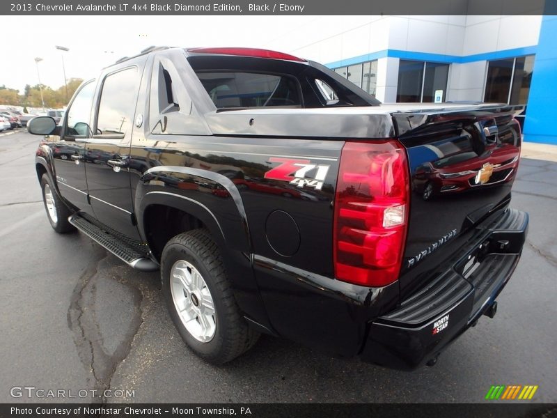 Black / Ebony 2013 Chevrolet Avalanche LT 4x4 Black Diamond Edition