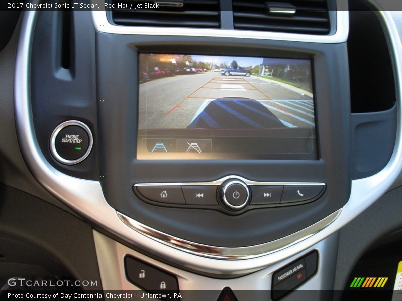 Red Hot / Jet Black 2017 Chevrolet Sonic LT Sedan