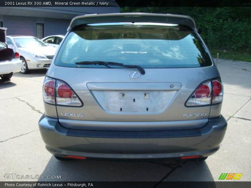 Mineral Green Metallic / Ivory 2001 Lexus RX 300 AWD