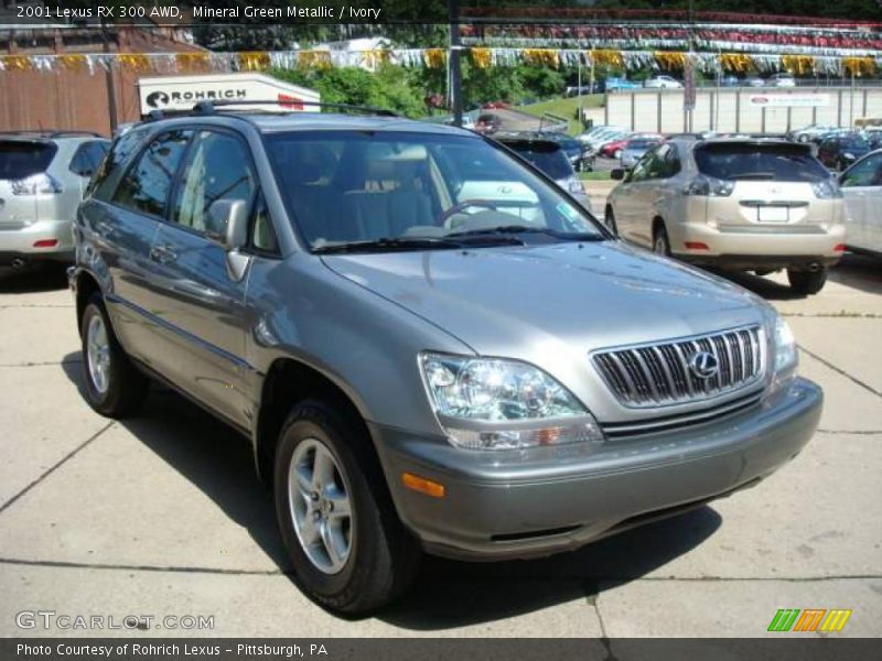 Mineral Green Metallic / Ivory 2001 Lexus RX 300 AWD