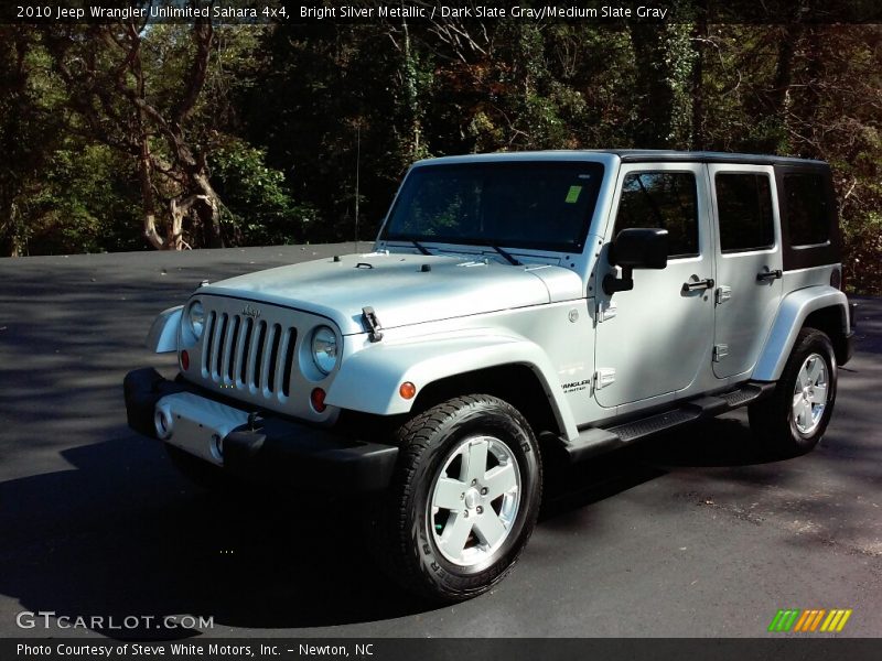 Bright Silver Metallic / Dark Slate Gray/Medium Slate Gray 2010 Jeep Wrangler Unlimited Sahara 4x4