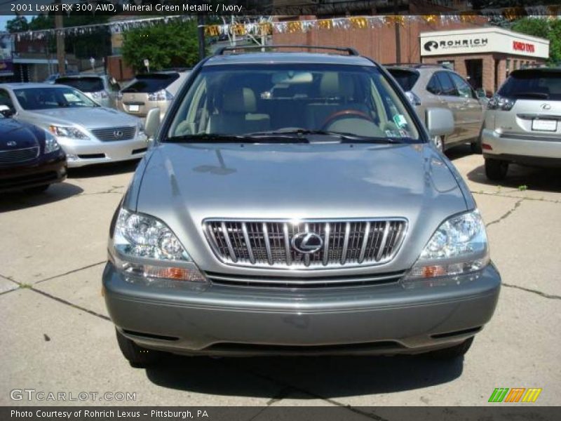 Mineral Green Metallic / Ivory 2001 Lexus RX 300 AWD