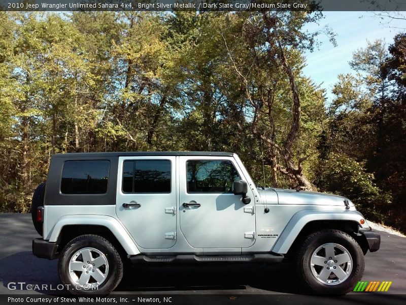 Bright Silver Metallic / Dark Slate Gray/Medium Slate Gray 2010 Jeep Wrangler Unlimited Sahara 4x4