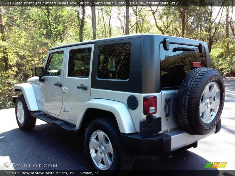 Bright Silver Metallic / Dark Slate Gray/Medium Slate Gray 2010 Jeep Wrangler Unlimited Sahara 4x4