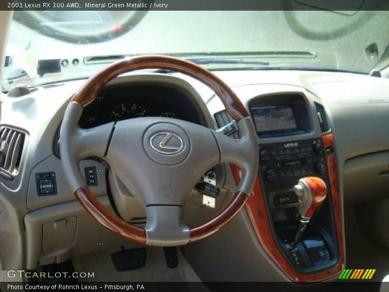 Mineral Green Metallic / Ivory 2001 Lexus RX 300 AWD
