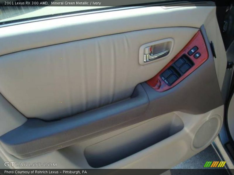 Mineral Green Metallic / Ivory 2001 Lexus RX 300 AWD