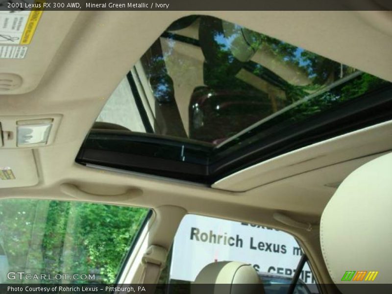 Mineral Green Metallic / Ivory 2001 Lexus RX 300 AWD