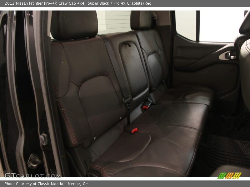 Super Black / Pro 4X Graphite/Red 2012 Nissan Frontier Pro-4X Crew Cab 4x4