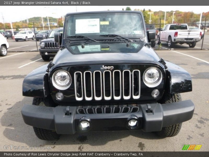 Black / Black 2017 Jeep Wrangler Unlimited Sahara 4x4