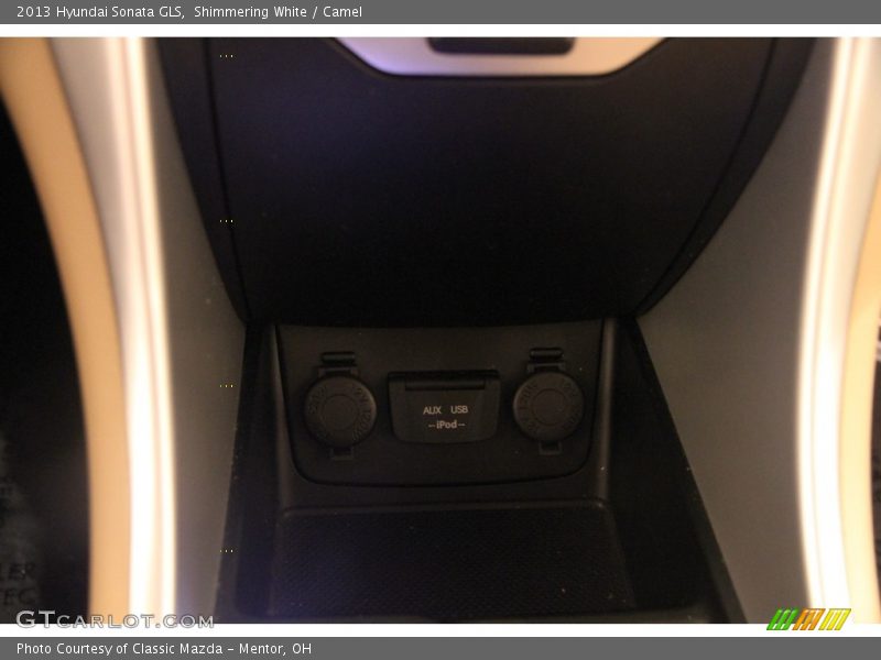 Shimmering White / Camel 2013 Hyundai Sonata GLS