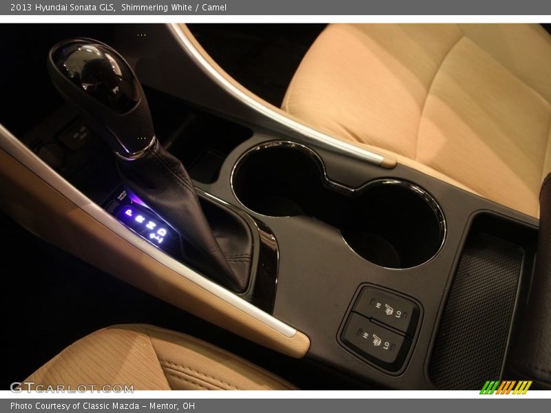 Shimmering White / Camel 2013 Hyundai Sonata GLS