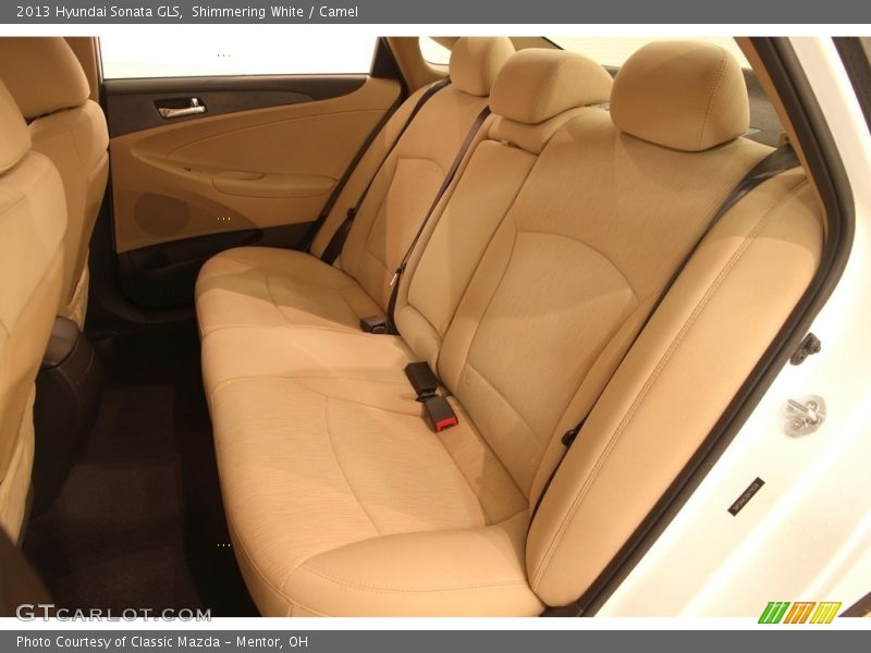 Shimmering White / Camel 2013 Hyundai Sonata GLS