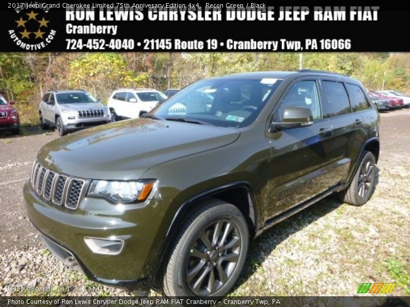 Recon Green / Black 2017 Jeep Grand Cherokee Limited 75th Annivesary Edition 4x4