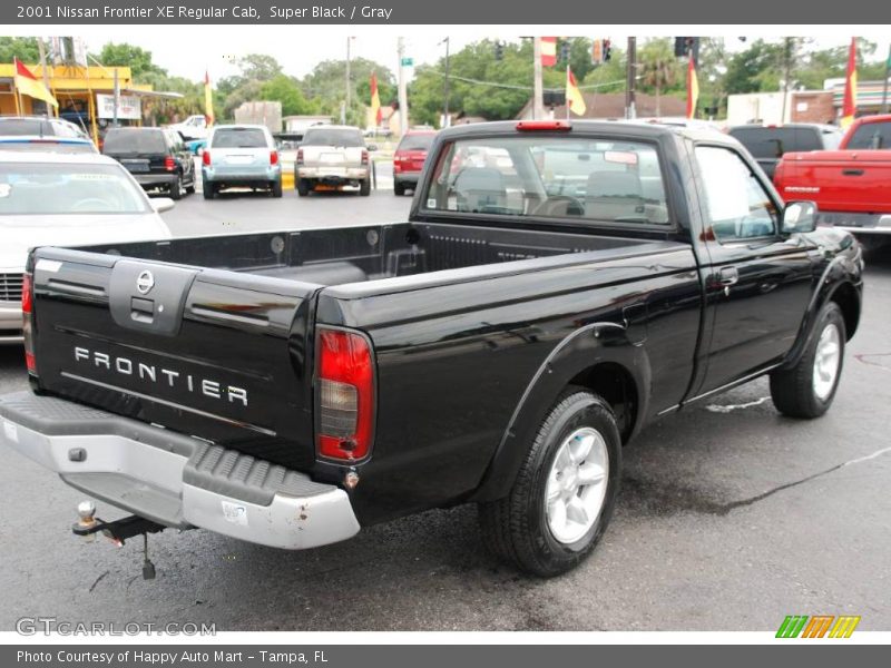 Super Black / Gray 2001 Nissan Frontier XE Regular Cab