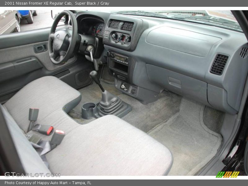 Super Black / Gray 2001 Nissan Frontier XE Regular Cab