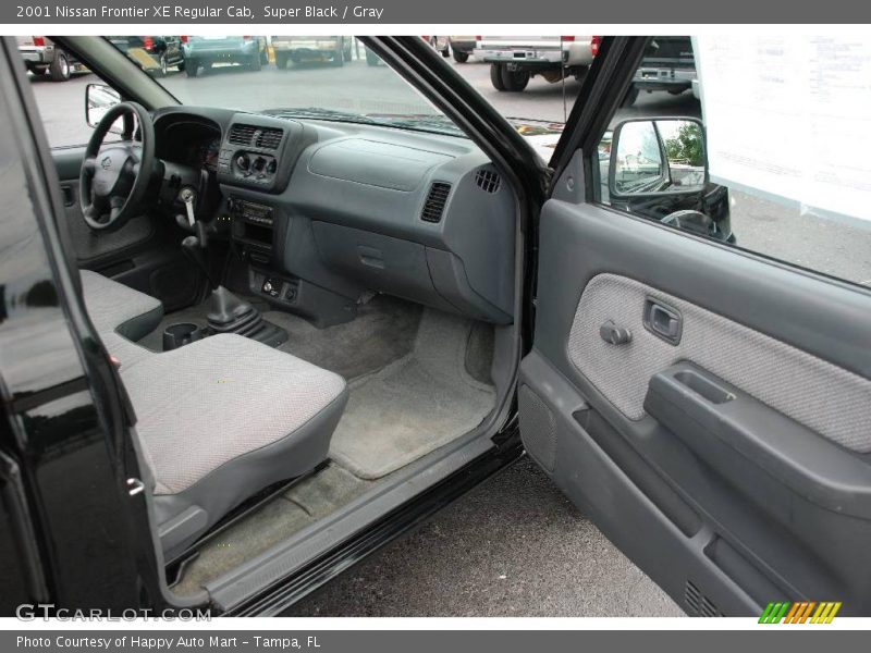 Super Black / Gray 2001 Nissan Frontier XE Regular Cab