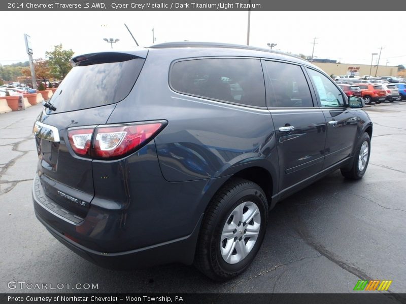 Cyber Grey Metallic / Dark Titanium/Light Titanium 2014 Chevrolet Traverse LS AWD